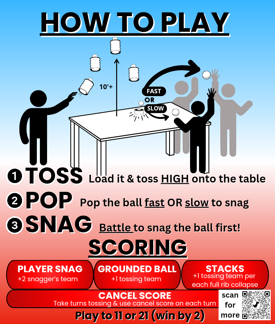 Stackpop Table Game (Classic Color)