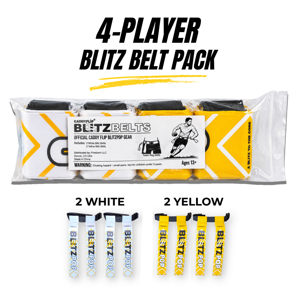 Blitz Belts – 4 Player Flag Belts & Flag Set