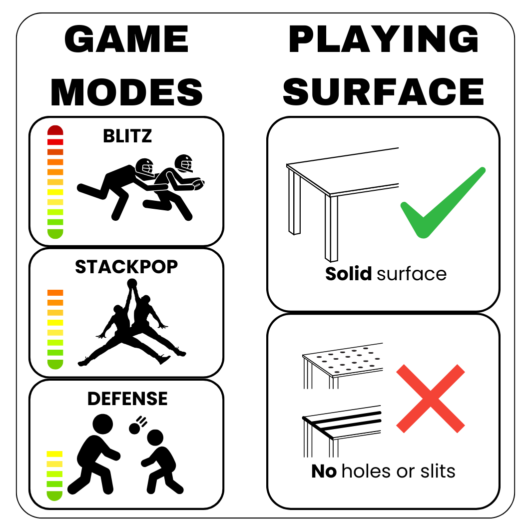 Stackpop Table Game (Mixed Colors)