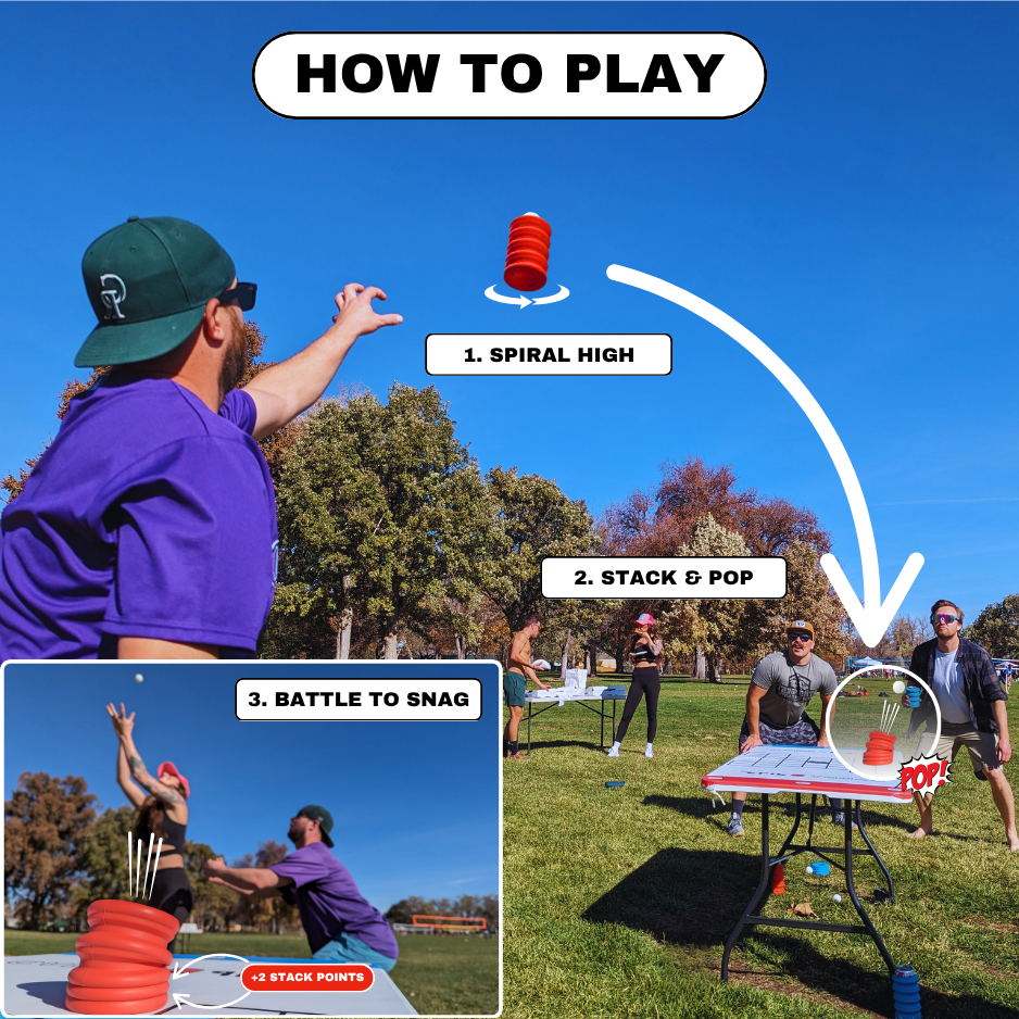 Stackpop Table Game (Mixed Colors)
